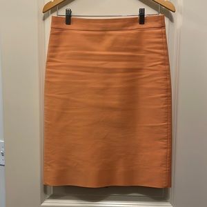 J Crew peach No. 2 pencil skirt